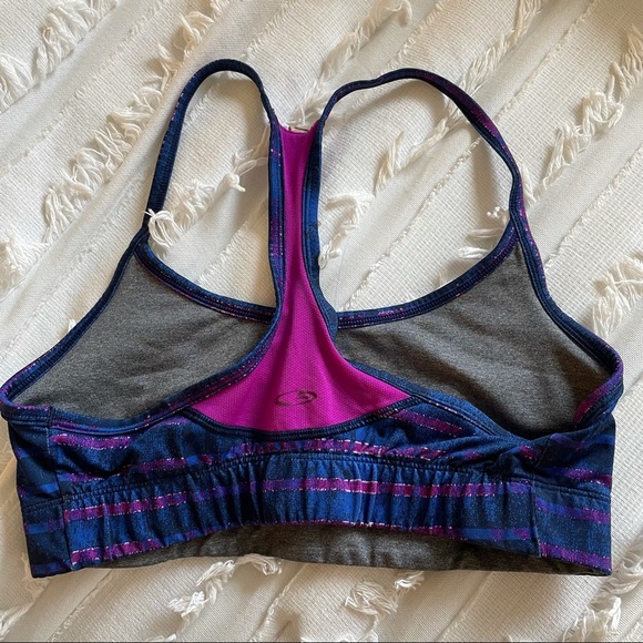 Champion Purple and Blue Sports Bra - Size Medium - Picture 2 of 3